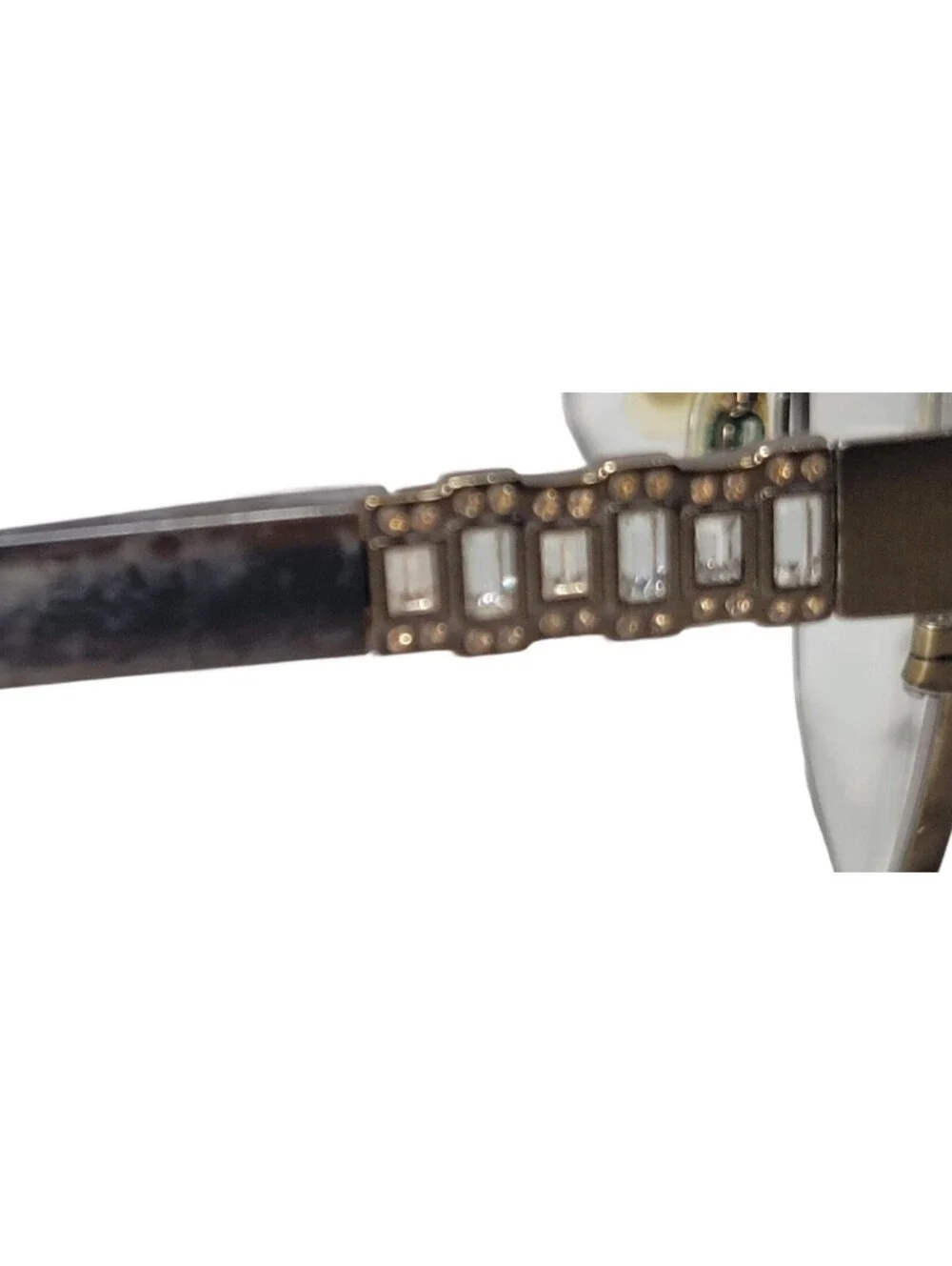 Bebe Eyeglasses Frame BB5153 200 Topaz 52-15 135 with Swarovski Crystals